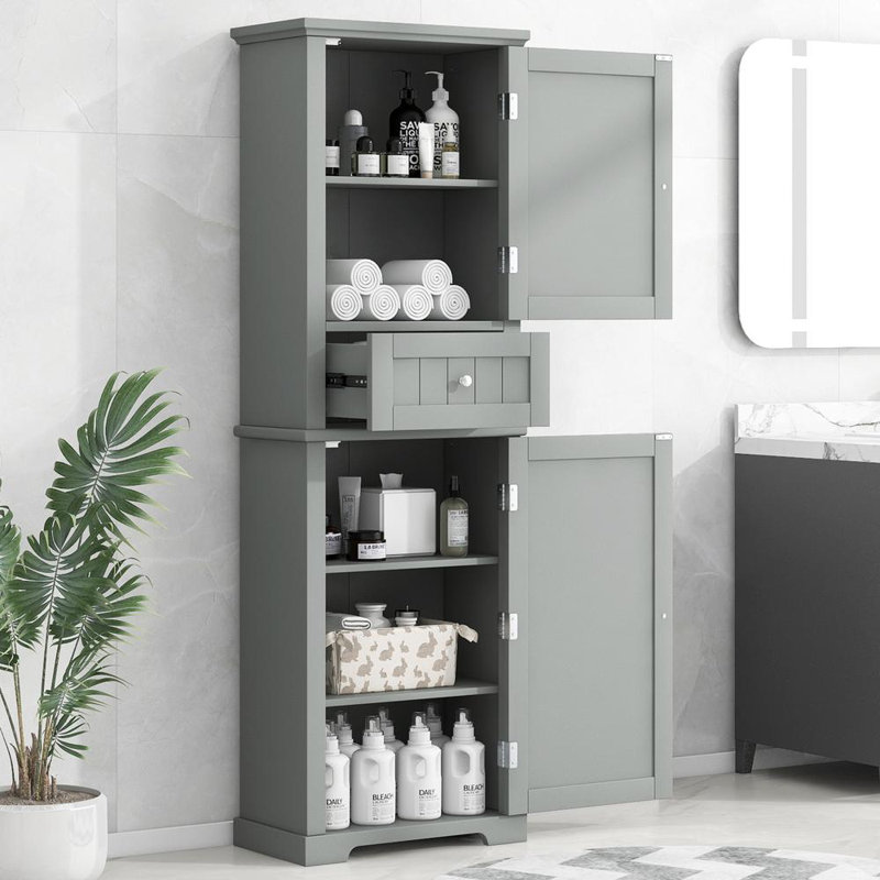 Bathroom Storage Cabinet, Gray