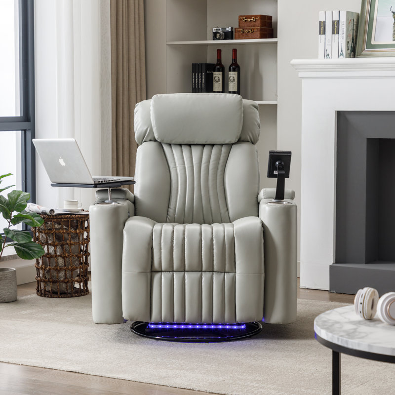 Fauteuil inclinable électrique avec repose-pieds Beliziare, Gris