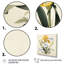Iris jaune, illustration rétro I sur toile-1257720536-1257720537