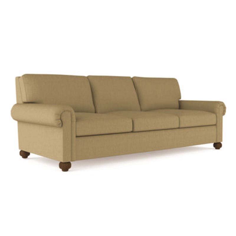 Canapé Leroy, Ponce de lin Box Weave, H 36 po x l 84 po x P 43 po, Brun foncé