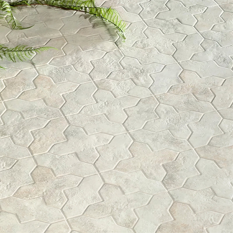 Terralis 6 X 6 In. Matte Soft Beige Porcelain Cross Wall And Floor Tile (6.35 Sq Ft/Case) - 24 Pack