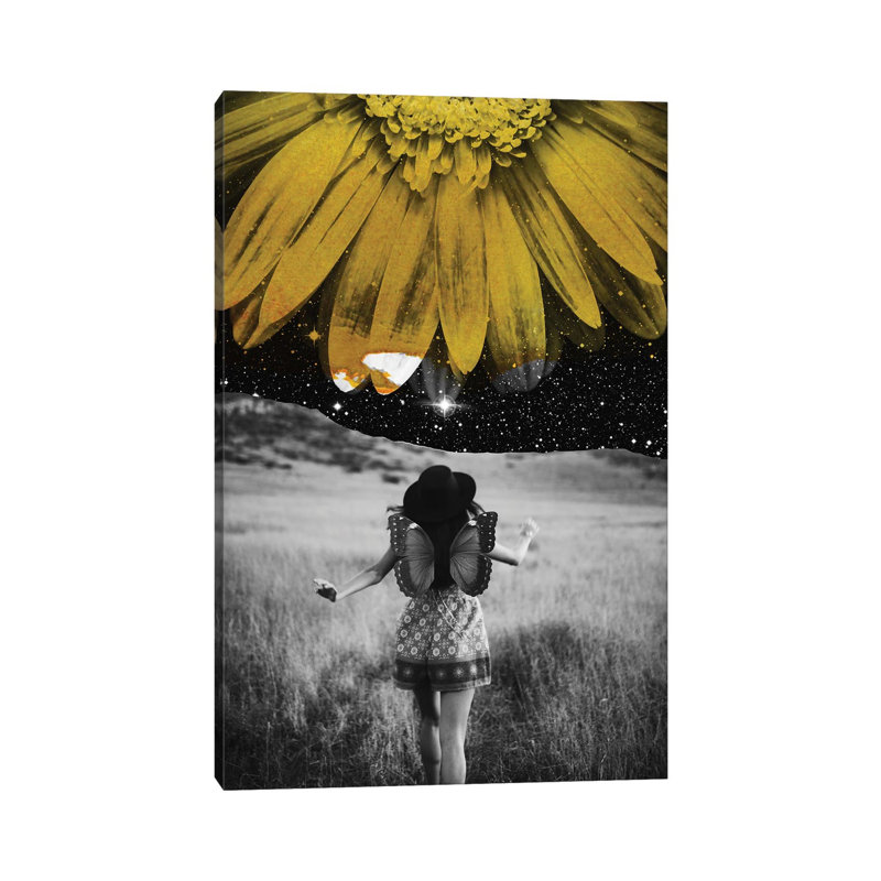 Yellow by Kiki C Landon - Wrapped Canvas Print, 30.48cm H x 20.32cm W x 1.91cm D