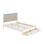 Lit plateforme en bois avec tête de lit tapissier et 2 tiroirs Stoltz-653544337-627276090