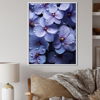 " Violets Rain Surreal Enchantment "