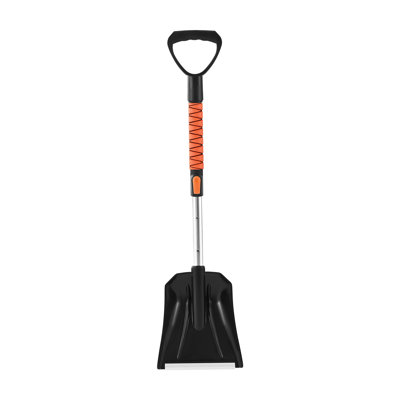 Snow Shovel and Snow Brush, 42 in Extendable Snows Broom & Ice Scraper with 180° Pivoting Brush Head, Non-Slip Grip, Portable Winter Snows Removal Tools for Cars Trucks SUVs Vehicle