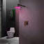 Rivera Dark Oil Rubbed Bronze LED Rain Shower with Wall Jets and Mixer Valve-48170709-48170711