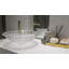 Lavabo de salle de bain vasque ovale en verre transparent Crystalline-58625730