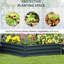 Jardinière en métal 4 pi x 1 pi, lit surélevé pour plantes, antirouille, peu encombrante