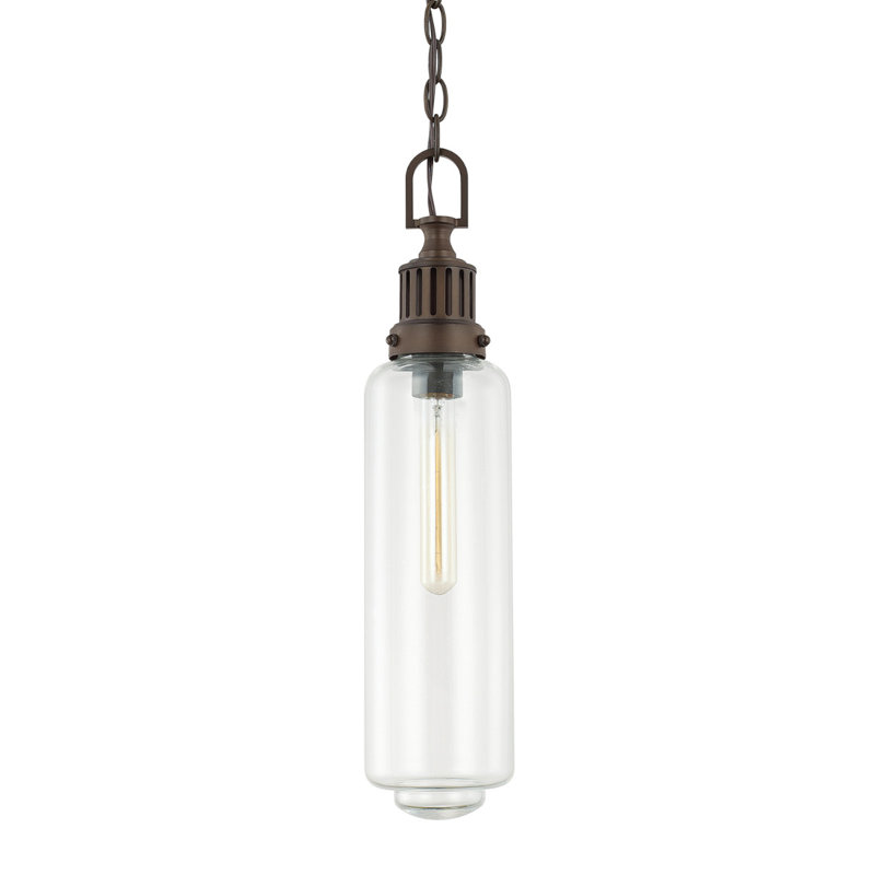 Luminaire suspendu cylindrique à 1 lumière Yasmeen