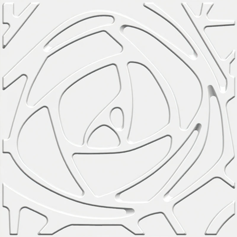 Panneau mural blanc 19,7 po x 19,7 po Falkirk Ross