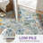 Eden Floral Blue Machine Washable Indoor Runner Rug With Non-Slip Backing-25836620-25059743