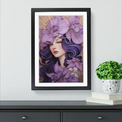 Lavender Flower Deco - Framed Print