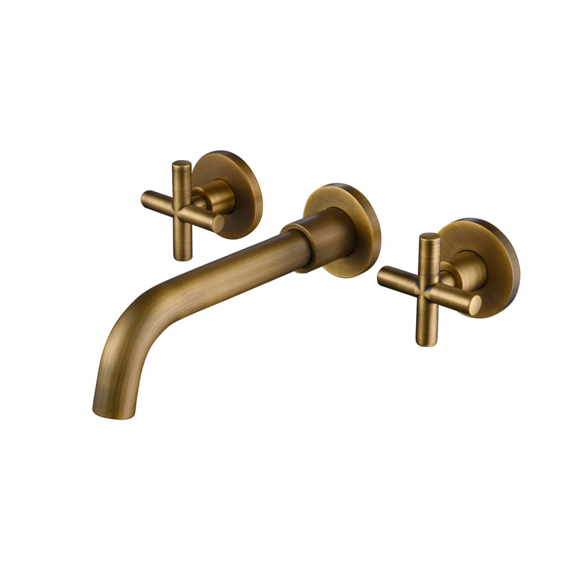 Bathroom Faucet Wall Mounted Bathroom Sink Faucet, Bronze