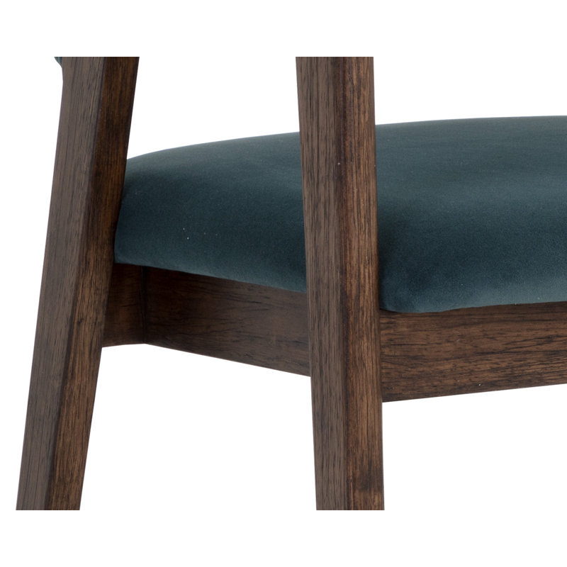 Bessinger Upholstered Dining Chair, Brown, Green