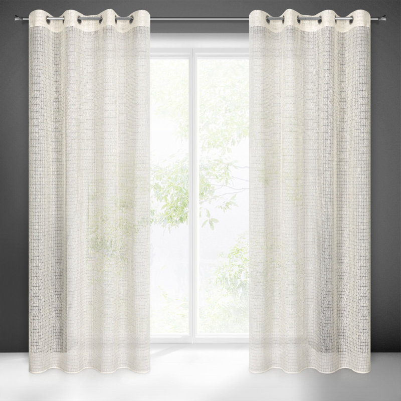 Kashvi Semi Sheer Curtains Single Panel