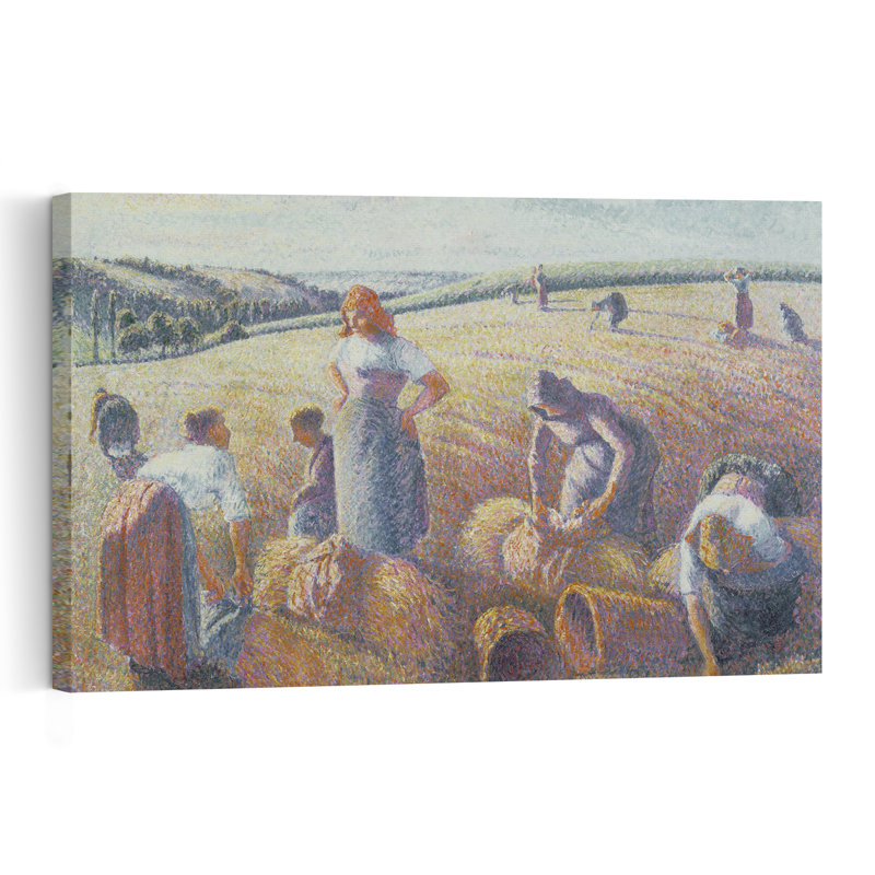 Les Glaneuses, 1889, estampe d'art mural contemporain abstraite impressionniste, H 12 po x l 18 po