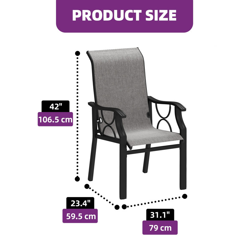 Chaise de patio durable