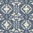 Asha à motif ikat bleu