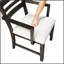 Ensemble de 2 fauteuils de style classique avec finition espresso et sièges rembourrés pour le confort et l'élégance dans les salles à manger