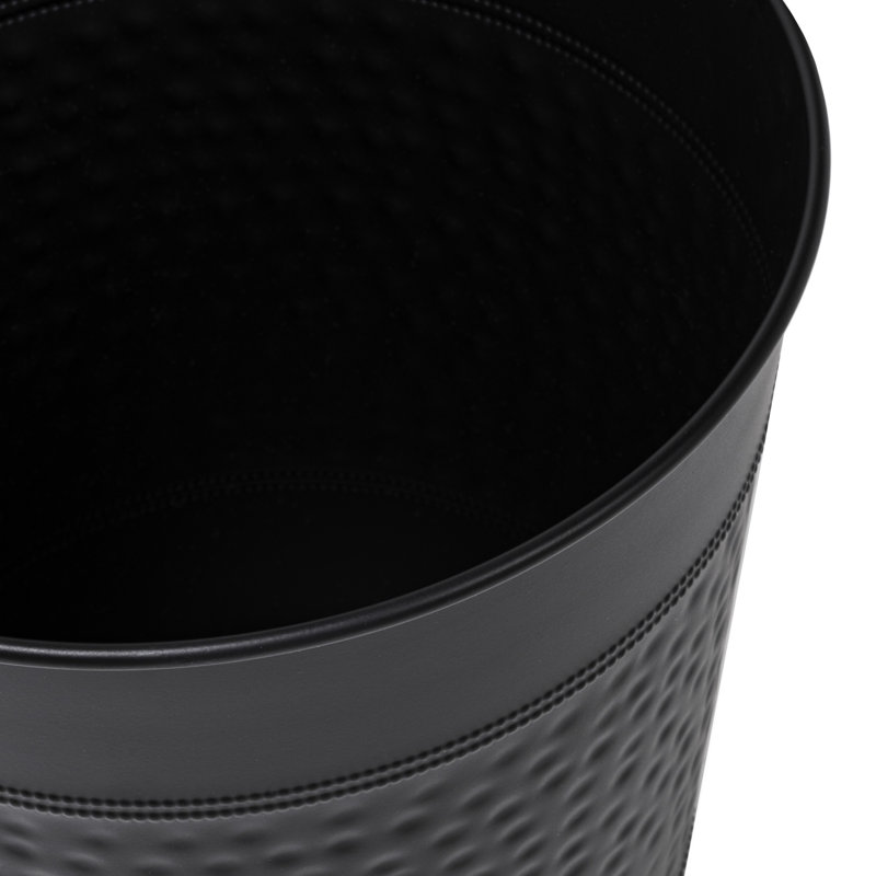 Poubelle 2 gallons Riley Modern Classic, Noir mat