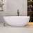 67" Freestanding Solid Surface Soaking Bathtub