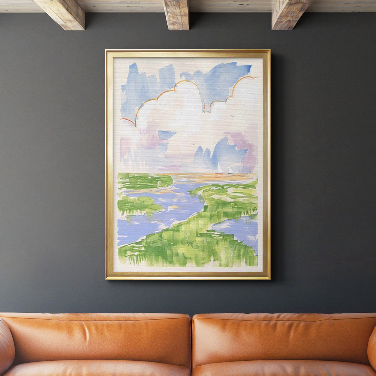 Wexford Home Low Country River Vista II Premium Framed Print - Ready To ...