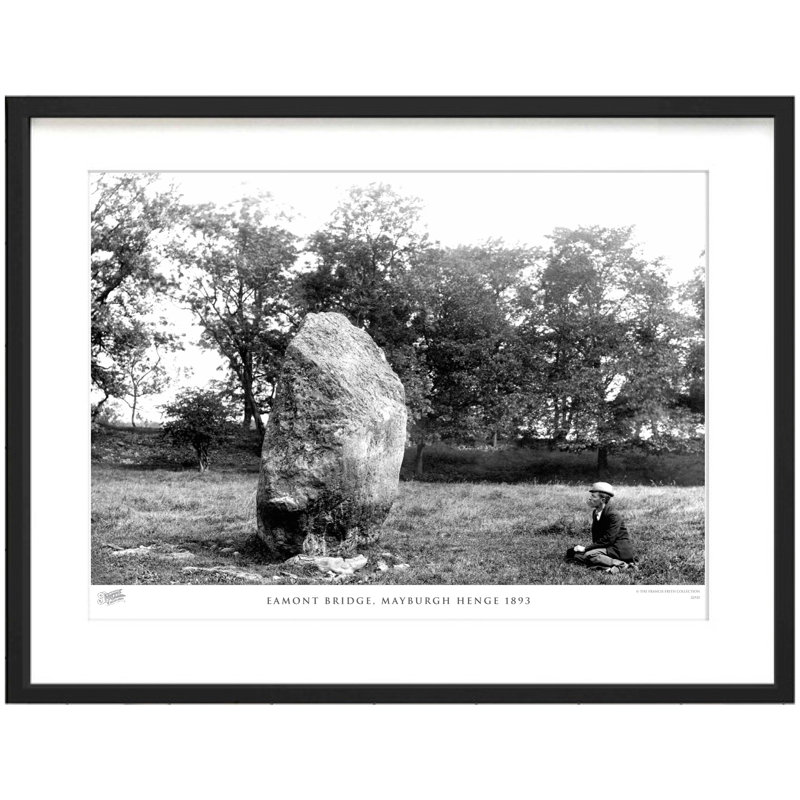 Eamont Bridge, Mayburgh Henge 1893 1 Piece Single Picture Frame Wall Art, 45cm H x 60cm W x 2.3cm D