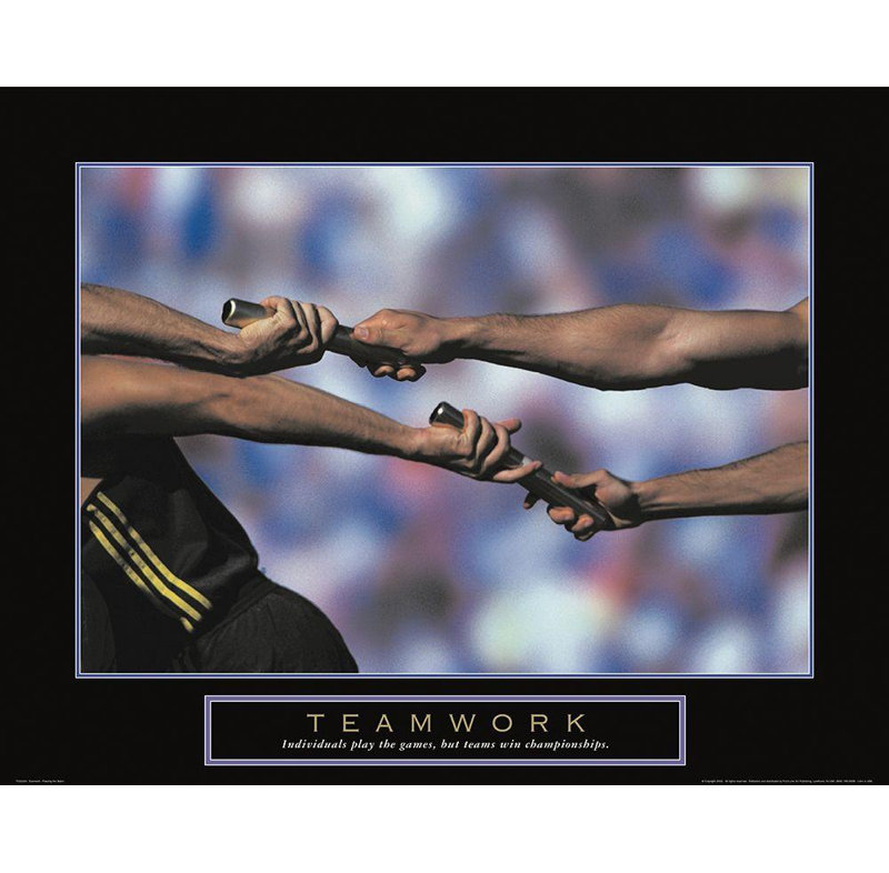 «Teamwork - Track And Field», H 36 po x l 45 po