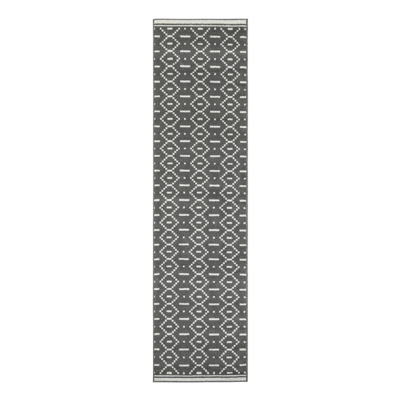 Ivy Bronx Begna Nathanyl Rug Gray, Runner 2'7" x 10'