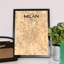 Milan City Map - No Frame Print-921150176