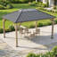 Pavillon de jardin élégant à toit rigide pour l'extérieur, pavillon de cour arrière, abri pour patio, pergola d'extérieur classique (seulement pavillon de jardin)