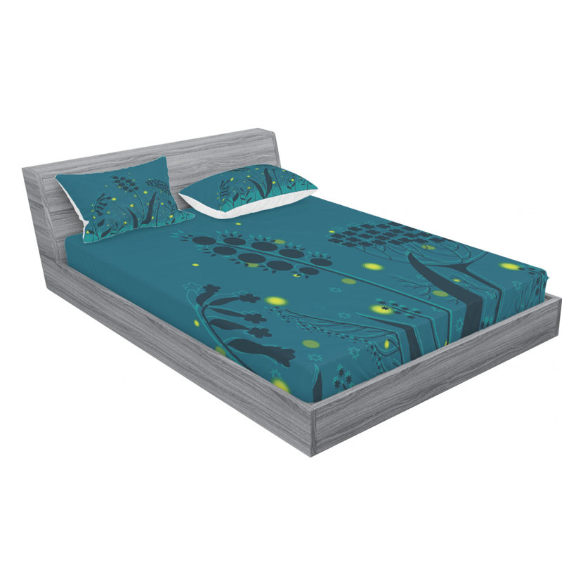Ensemble de draps Firefly, Ensemble de drap pour grand lit avec drap-housse