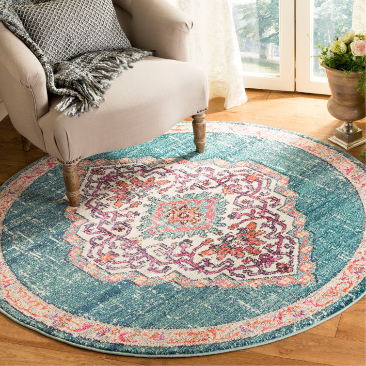 Hertzler Oriental Blue/Multi Area Rug