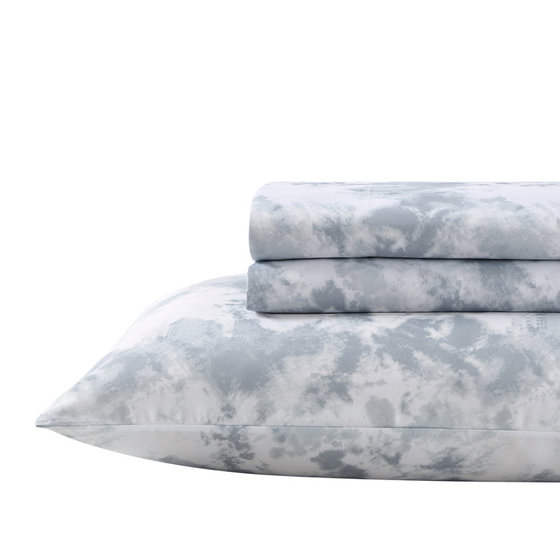 Eddie Bauer Kids Sheet Sets, Queen Sheet Set with 2 Standard Pillowcases, Spring Water Tie Dye