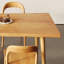 Brown Rectangular Solid Wood Dining Table-1180465130