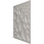 Panneau mural décoratif 3D en schiste EnduraWall l 19 5/8 po x H 19 5/8 po, laiton antique métallique (couvre 2,67 pieds carrés)-123526003