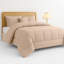 Ensemble d'édredon 5 pièces - Édredon en duvet synthétique toutes saisons avec taies décoratives et jupe de lit - Housse de couette matelassée avec pattes d'angle-110971794-110971799