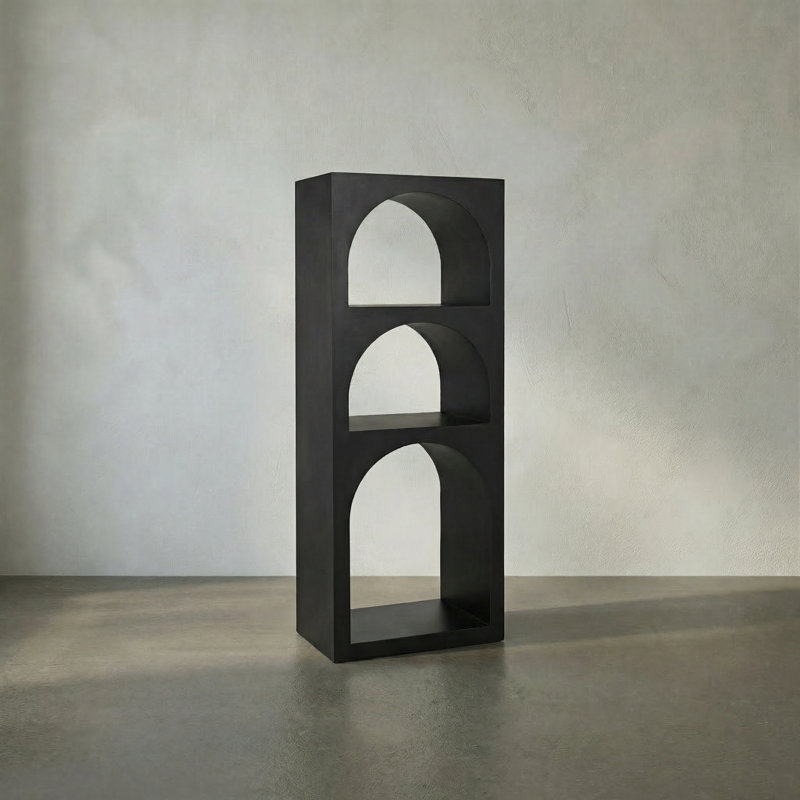 Aqueduct Geometric Bookcase, (2 Shelves) 59" H x 22" W x 14" D