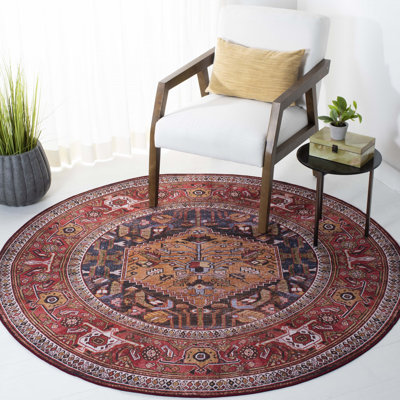 Gullion Southwestern Navy/Rust Area Rug