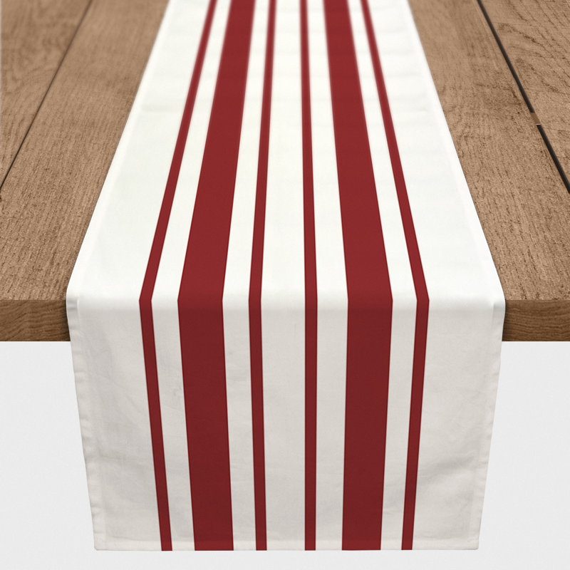 Chemin de table Perouge, 72 po x 16 po, Rouge