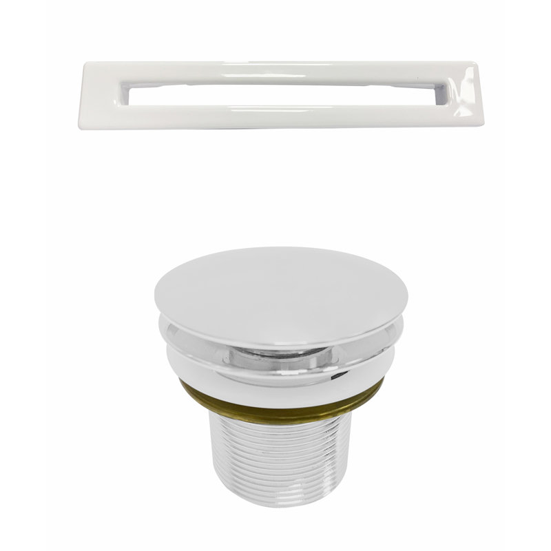 Oswald 59'' x 31.5'' Soaking Acrylic Bathtub, White