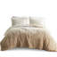 Édredon en fausse fourrure très grand / très grand King / King, tissu ombré chaud et doux, taies décoratives assorties