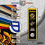 Décoration murale NFL Pittsburgh Steelers Icon, 8 x 32 po-134672027