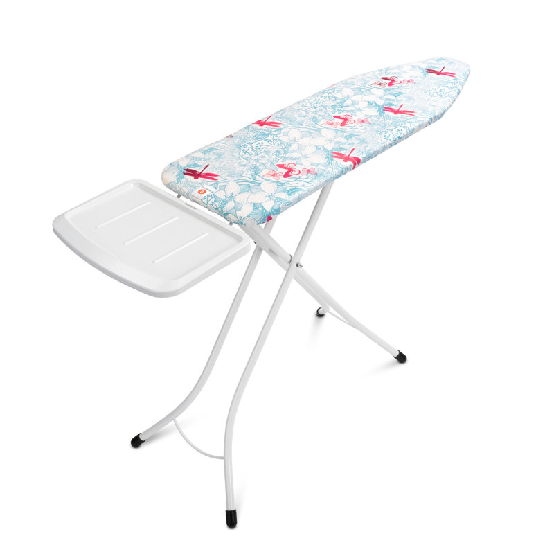 Brabantia Size B Medium Ironing Board with Solid Steam Unit Holder, Botanical