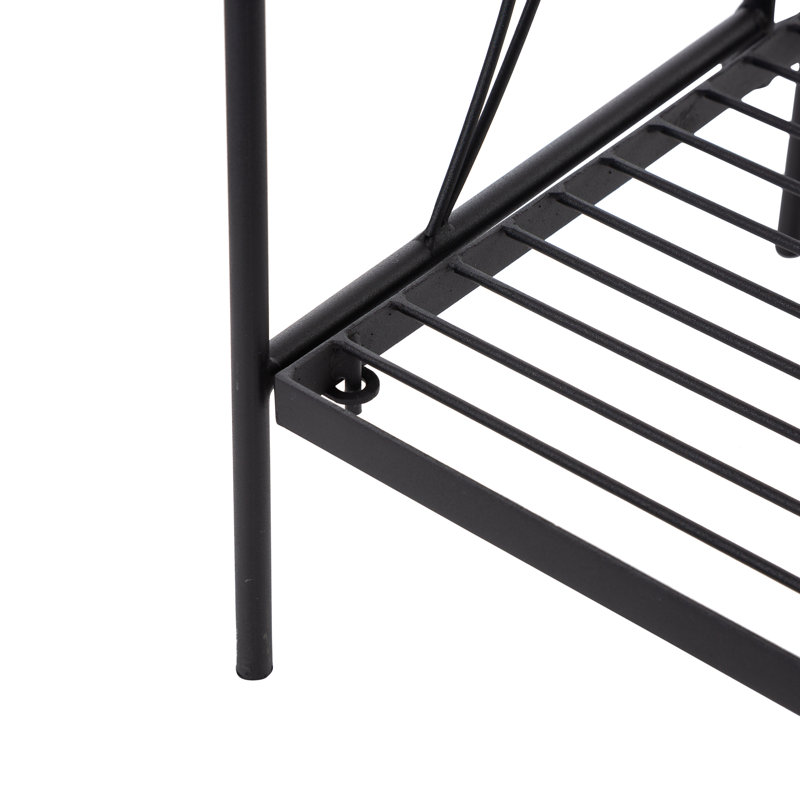 Support pour plante Alkesh, Noir