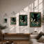 Figure Among Palms Boho - Framed Print-1671310573-1671310570