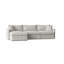 Canapé et méridienne de 307 cm de largeur avec coussins en coton et duvet Hartig-833752468-806813775