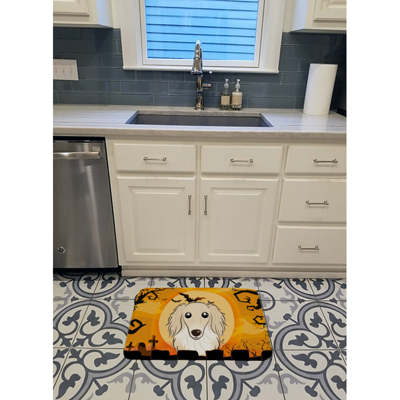 Tapis de cuisine Dimaio Halloween Longhair, Crème, crème