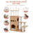 Tavion 51“ Wood Cat Trees,Cat Tower,Cat Trees for Large Cats-1125761702
