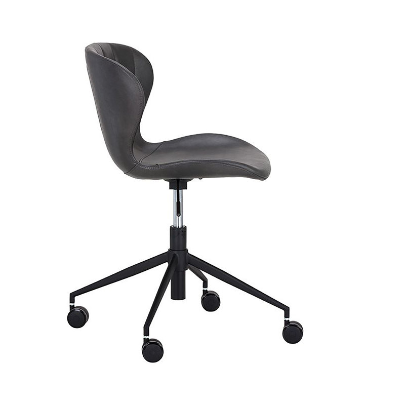 Arabella Swivel Task Chair, Dark Gray
